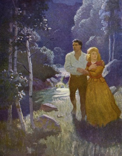 Illustration pour Le Dernier des Mohicans - Newell Convers Wyeth